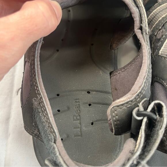 LL Bean Closed Toe Sandal Mens Sz 11 Water Shoe Hiking Durable Outdoor Gorpcore - Picture 7 of 12